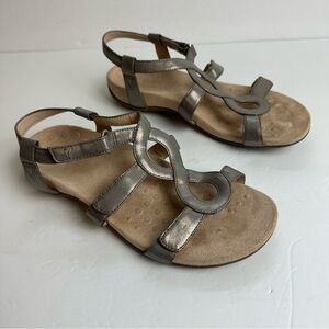 Vionic Jodie Women's Size 9 Sandals or UK 7 or EU 41 Strappy Shoes Silver